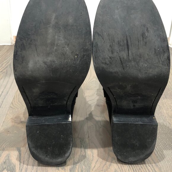 Coach Moto Buckle Boots - Black Pebble Leather - Size 8.5 - Picture 4 of 7